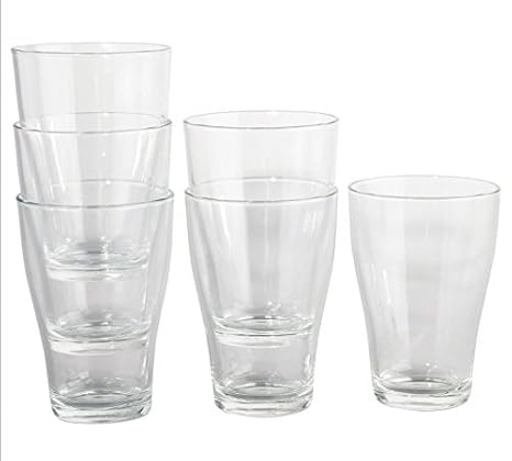 Ikea Behandig Drinking Glasses 6pk Juice Water Beer Or
