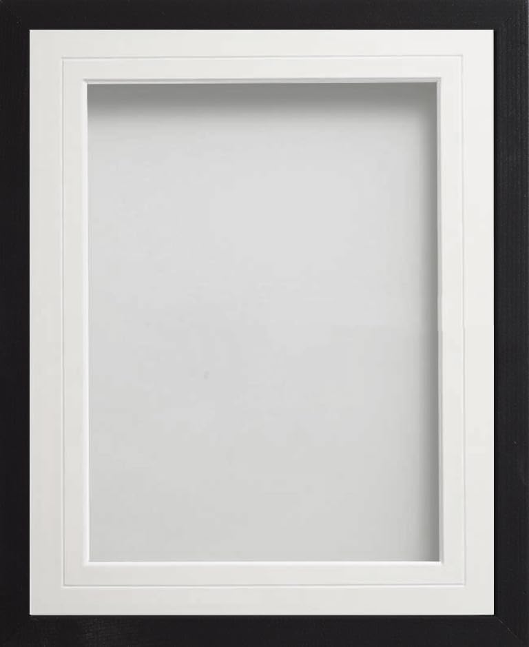 Frame Company Webber Black with White V-Groove Mount, 6x4 for 4x3 inch