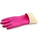 Flower Sea9 Waterproof Reusable  PVC Latex Rubber Long Gloves, Pink