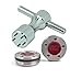 HIFROM(TM 2 x 30g Golf Red Weights +Sliver Wrench Replacement for California Newport Putters