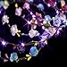 Flower Crown, 5 PCS Led Flower Wreath Headband Luminous 10 Led Flower Headpiece Flower Headdress For Girls Women Wedding Festival Holiday Christmas Halloween Party
