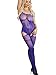 Beauty's Love Sexy Blue See Through Elastic Hosiery Suspender Bodystocking (142blue)