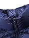 Puredown Weatherproof Women's Packable Down Puffer Jacket, Navy, Medium
