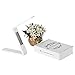 Dollermy USB Rechargeable Folding LED Eye -Protection Desk Lamp ,Touch Control Lamp with Alarm Clock Calendar Temperature Display