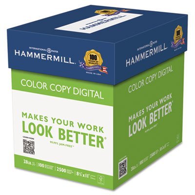 Copy Paper, 100 Brightness, 28lb, 8-1/2 x 11, Photo White, 2500/Carton, Sold as 1 Carton, 6PACK , Total 6 Carton