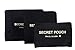 6 sets travel Organizers Packing Cubes Luggage Organizers Compression Pouches (black)