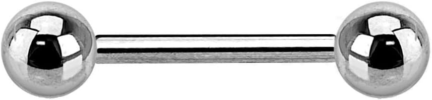 PiercedOff Titanium Internally Threaded Barbell - 1.6mm