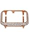 Callancity Quality Metal Crystal Diamond Rhinestone Bezel Cover case Exquisite Handcraft Encrusted Compatible with Apple Watch 38mm Series 1 2 3 (Rose Gold)