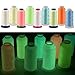 Tinksky 3000 Yards Spool Polyester Embroidery Machine Thread Luminous Glow In The Dark Sewing Thread (Orange)