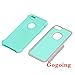 Goging iPhone 5S Case,iPhone 5/SE Case, Luxury Fashion Dual Layer Hybrid Shockproof Case for Apple iPhone 5 5S SE (Teal-Gray)
