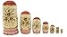 Winterworm Cutie Handmade Wooden Traditional Russian Girl in Moscow Kremlin Traditional Russian Nesting Dolls Matryoshka Dolls Set 7 Pieces for Kids Toy Home Decoration