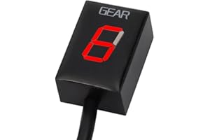 MOQIAOSEIKO 1-6 Gear LED Digital Gear Indicator Waterproof Compatible with Honda CB400X CB400F CBR400R CM300 CBR300R CB300R CB CBR 400 300 R X F 2021 2022 2023