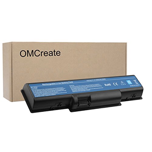 OMCreate Laptop Battery for Gateway NV52 / Acer Aspire 5334 5517 5532 5734Z eMachines E525 E627 E725, fits P/N AS09A61 AS09A41 AS09A31 AS09A56 AS09A71 AS09A73 AS09A75 AS09A90 - 12 Months Warranty