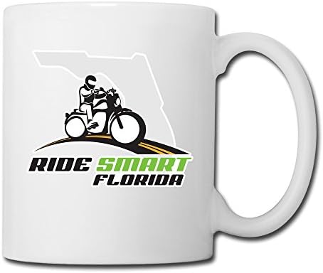 White Ride Smart Florida Sab04Fl Ceramic Mug Cup 11oz Unisex Printed On Both Sides
