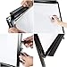 Magnetic Whiteboard Easel Stand, Upgraded 24 x 36 Inch Dry Erase White Board Tripod Flip Chart, Magnetic Eraser, 2 Markers, 25-Sheet Papers, 6 Magnets