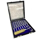 Sciencent Tuning Fork Set of 8 w/ Wooden Case