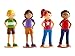 Wonderhood Kids - Set of 4 People Figurines - Compatible with Building and Play Sets for Creativity, Imagination and Pretend Fun
