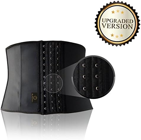 My Perfect Curve Upgraded Waist Trainer: Short &amp; Medium Torso Workout Corset Cincher/Body Shaper(4XL,Short Black)