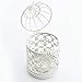 Ciaoed Small Metal Tealight Hanging Birdcage Lantern, Vintage Decorative Centerpieces of Wedding & Party Christmas Pack of 2 (White)