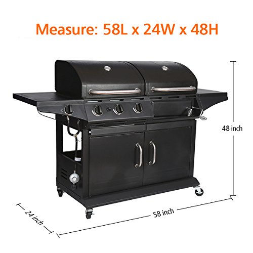 image for Grill Cover, PATHONOR 58 Inch Waterproof Outdoor Grill Cover BBQ Grill