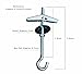 WOHSEROM MoreShow Pack of 6 Ceiling Hook,Toggle Wings for Ceiling Installation Cavity Wall Fixing Ceiling Hook(Length:3.6inch)
