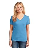 Port & Company Women's 54 oz 100% Cotton V Neck T Shirt