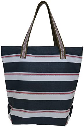 Carolina Sweethearts Nautical Tote Bag With Zipper Closure
