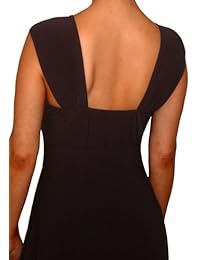 Funfash - Vestido de cóctel para mujer, talla grande, cintura imperio, línea A