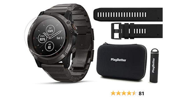 garmin fenix 5 plus titanium amazon