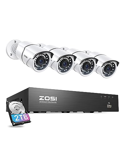 ZOSI 8CH 4K PoE Security Camera System
