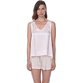 PJ Harlow Womens Jill - V Neck Satin Tank