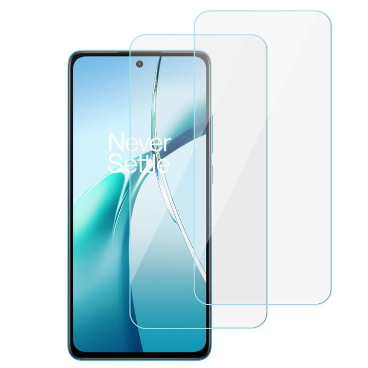 chejuza Tempered Glass for OnePlus Nord CE4 Lite 5G [2 Pieces], 9H Hardness, High Definition Screen Protector, Zero Bubble Screen Protector