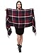 Women Fashion Scarf Long Shawl Winter Warm Tartan Lattice Large Scarf Red Plaid