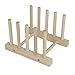 Fasthomegoods Set of 2 Modern Homes Multi-Purpose Wooden Plate Pot Lid Organizer Rack