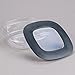 Rubbermaid Premier Food Storage Container, 1.25 Cup, Grey (6 Pack)