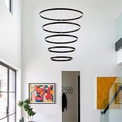 WELAKI Modern LED Chandelier, 15.7"-31.4" Ring