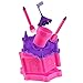 KidsFunwares Princess Platter Castle Place Setting - Transforms from a Castle into a Functional Meal Set - Includes Plate, Bowl, Fork, Spoon, Bowl and Condiment Plate - Dishwasher Safe