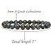 Natural Grey Labradorite Crystal Gemstone 8mm Round Beads Stretch Bracelet 7 Inch