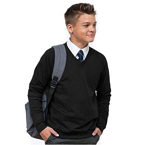 girls v neck school jumper