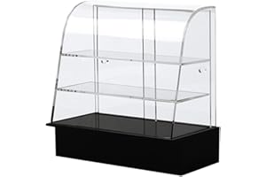 Toyvian Pastry Display Case Pastry Display Case Mini Food Display Model Miniature Pastry Bakery Donut Cookie Display for Accessories Miniature Display e Display