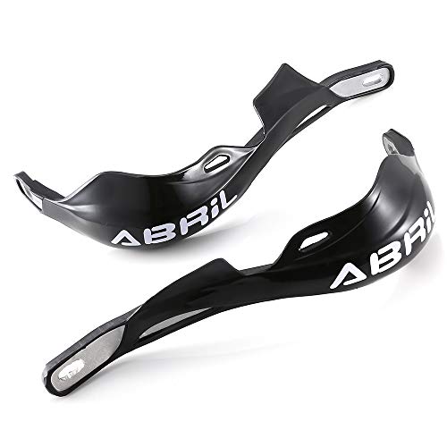 ABRIL 2pcs/Set Universal Motorcycles Motorbike Handguards Handlebar Hand Brush Guards Handle Protector Wind Shield Crash Protector for Honda Yamaha Suzuki Kawasaki Black Color