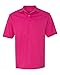 Jerzees 50/50 Men's 5.6 oz. Jersey Polo with SpotShield (Cyber Pink, X-Large)