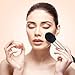 BESTOPE 14 Professional Makeup Brushes Premium Synthetic Cosmetic Brush Set Kit for Blending Foundation Powder Blush Concealer Highlighter Eyeshadows(Black Gold Luxury Series)