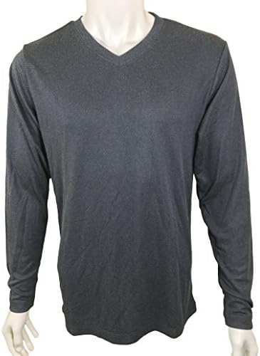Dakota Grizzly Men's Long Sleeve Brushed Fabric V-Neck Shirt (XX-Large, Ash)