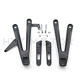 Black Rear Passenger Footrest Bracket For Honda Cbr1000Rr 2004 2005 2006 2007