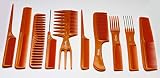 Annie 10 Piece Professional Comb Set color - Bone, perfect for styling hair, hair style, hair stylist, long hair, short hair, for all hair lengths
