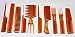 Annie 10 Piece Professional Comb Set color - Bone, perfect for styling hair, hair style, hair stylist, long hair, short hair, for all hair lengths