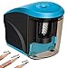 Electric Pencil Sharpener, Heavy Duty Helical Blade Sharpeners for Office School Classroom Kids Artists. Ultra-Portable, USB/Battery Operated Ideal For No. 2 and Colored Pencils (Drawing, Coloring).