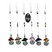 hierkryst Chandelier Cut Crystals Ball Window Prisms Rainbow Octogon Chakra Suncatcher (6 of Pack)