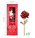 MOJA® 3 Gold Foil Rose Bouquet with Lovely Bear In A Gift Box. Best Gift for Birthday, Valentine's Day, Mother's Day, Anniversary